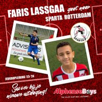 Faris Lassgaa vertrekt naar Sparta Rotterdam