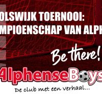 Zaterdag bij Alphense Boys: Het kampioenschap van Alphen