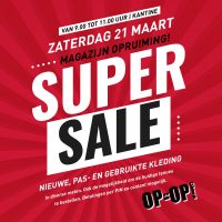 Zaterdag 21 maart is het SuperSale