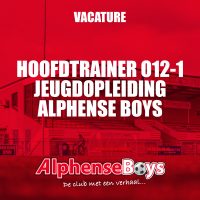 Vacature hoofdtrainer O12-1 Jeugdopleiding Alphense Boys