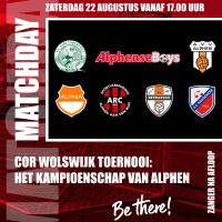 Zaterdag bij Alphense Boys: Het kampioenschap van Alphen